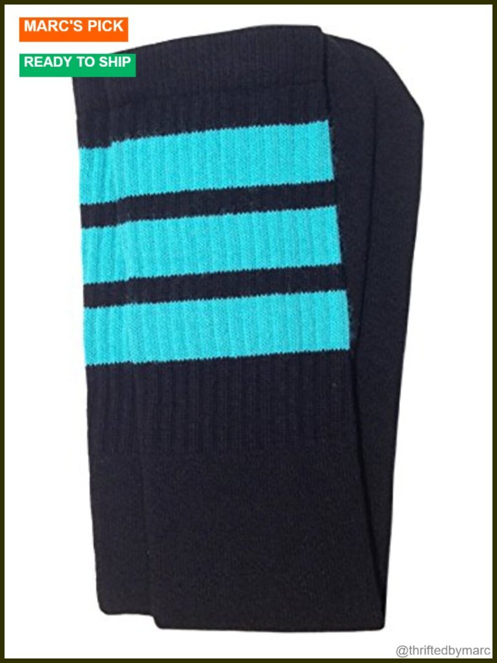 22" Knee High Tube Socks - Cotton Blend One Pair Unisex